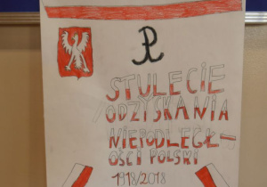 Praca Pauliny "Wolna Polska. Stulecie odzyskanie niepodległości Polski 1918-2018".
