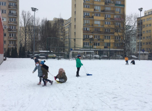 Zimowe zabawy na śniegu