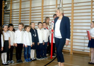 Składanie przysięgi przez uczniów.