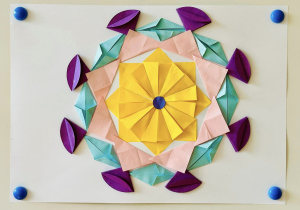 Mandala - praca uczennicy z klasy 2b.