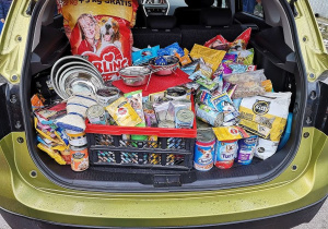 Przekazanie darów dla podopiecznych Schroniska w Celestynowie.