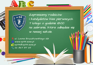 Plakat inormujący o zebraniu z okazji dnia otwartego. Element jest niedostępny cyfrowo.