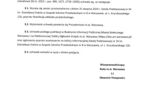 Tekst uchwały.