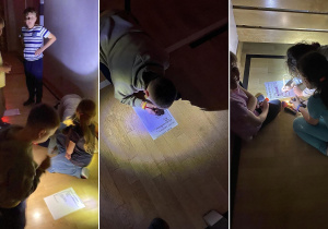 Trzecioklasiści, na szkolnych korytarzach, szukają dwunastu pytań nawiązujących do tematyki z filmików, dotyczących ogólnie kosmosu: układ słoneczny, misje kosmiczne, życie na innych planetach.