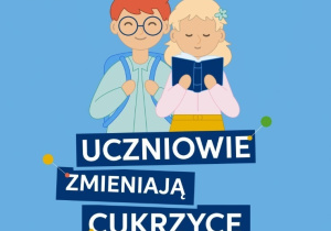 Plakat projektu "Uczniowie zmieniają cukrzycę". Dokument nie jest dostępny cyfrowo.