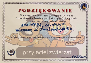 Podziękowanie!