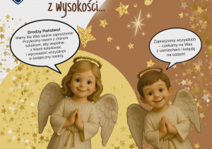Drodzy Państwo! Mamy dla Was ważne zaproszenie! Przylecimy razem z chórem szkolnym, aby wspólnie z Wami kolędować i wprowadzić wszystkich w świąteczny nastrój. Zapraszamy wszystkich - czekamy na Was z uśmiechem i kolędą na ustach! Spotkajmy się 16 grudnia 2025 roku o godzinie 18:00 w Szkole Podstawowej nr 34 przy ulicy Leona Kruczkowskiego 12b.