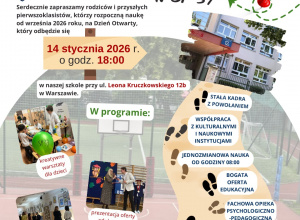 Dzień Otwarty - 14 stycznia 2026 roku o 18:00